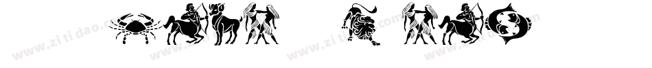 SL Zodiac Stencils字体转换